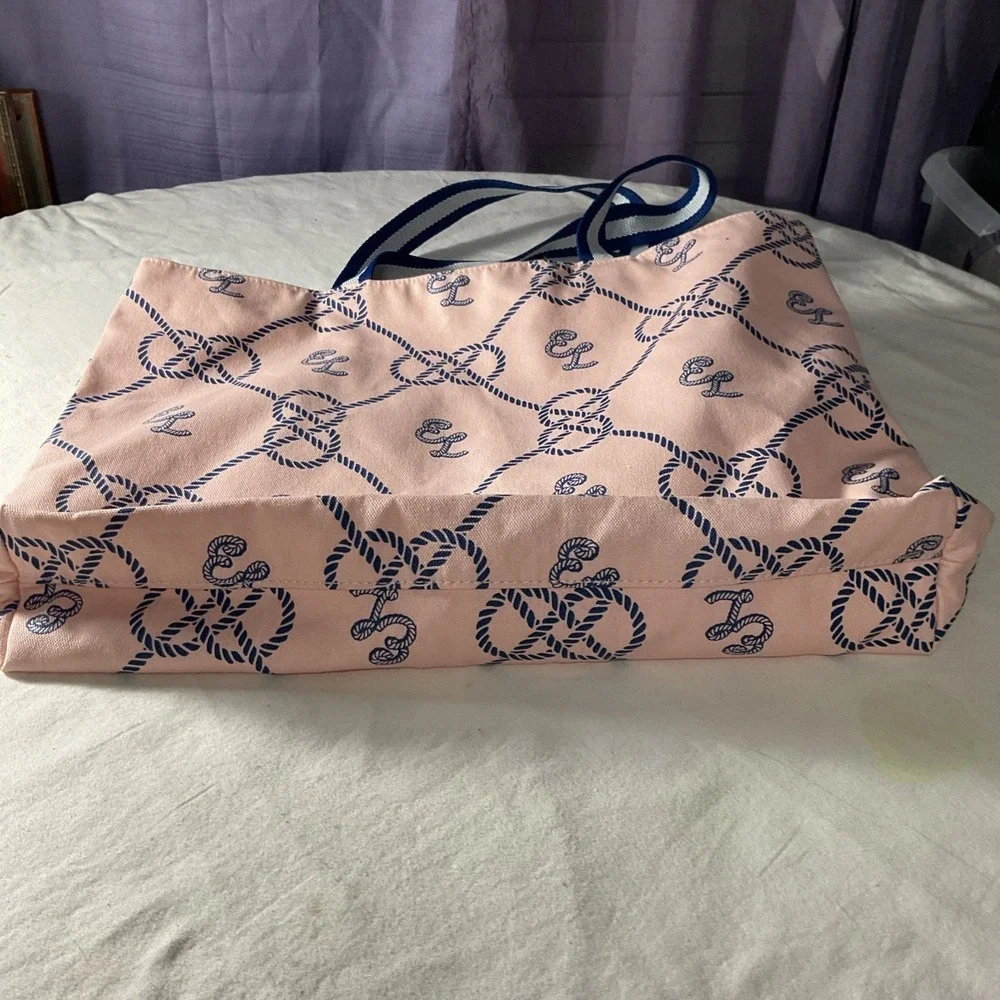 Estee Lauder pink blue tote Bag Hand Shoulder Weekender shopper Large cotton NEW